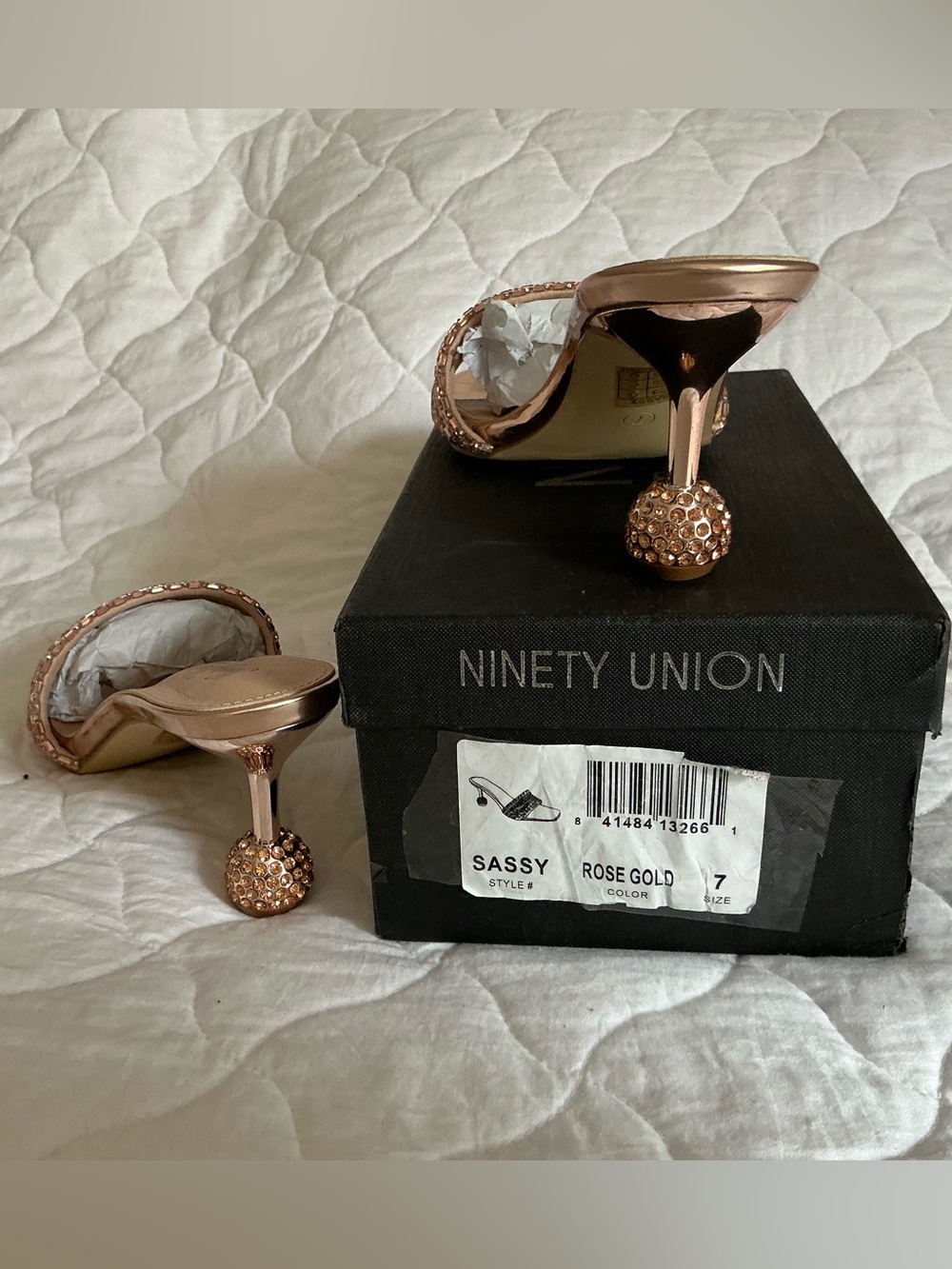 Ninety Union | Sassy Rhinestone Slip On Sandals - Picture 6 of 7
